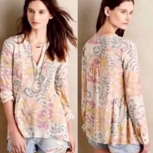 Anthropologie Pastel Floral Print Maeve Laiken 4